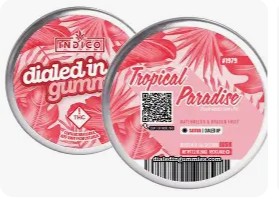 Dialed In LTO Tropical Punch x Papaya (H) Rosin Gummies 5mg 20pk