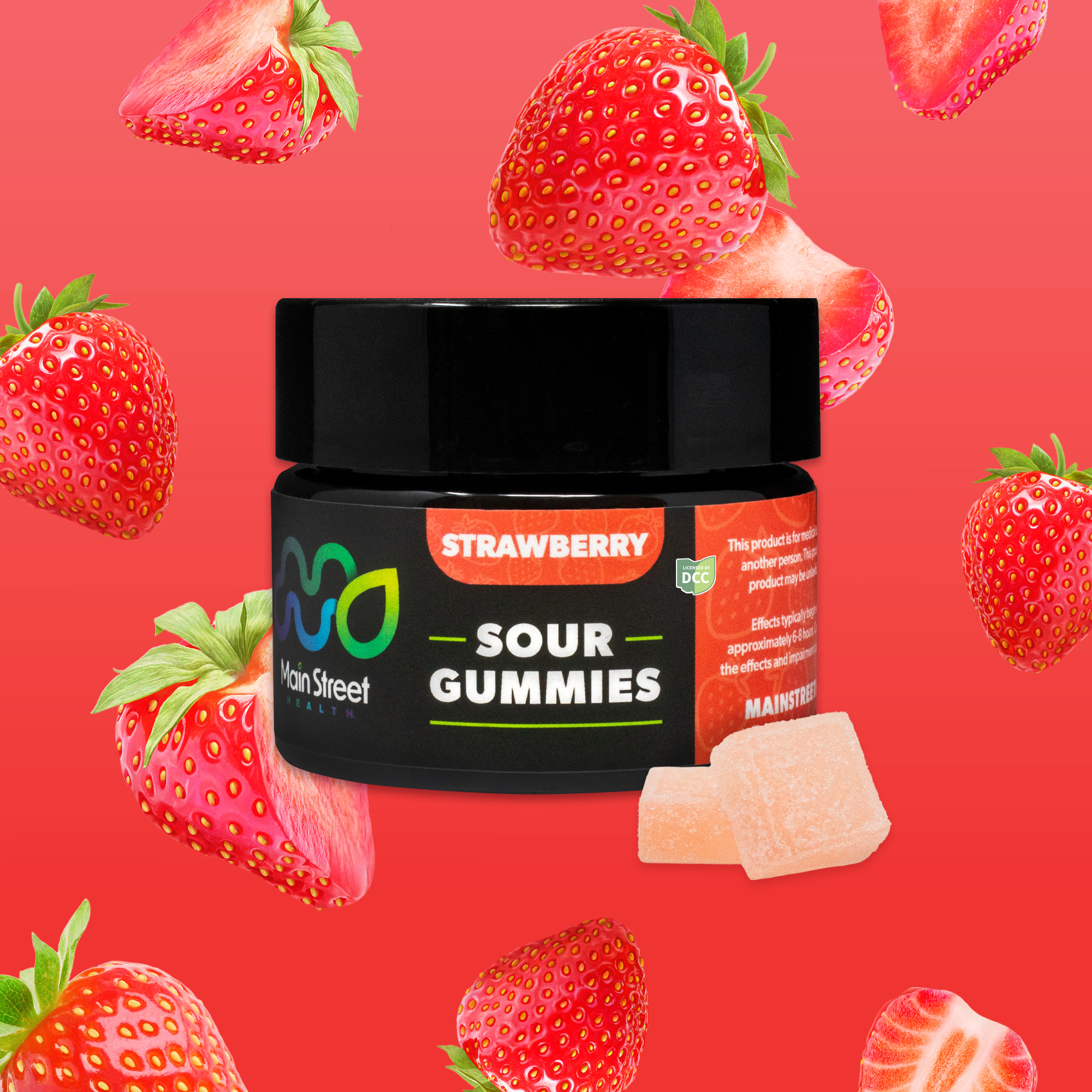 Strawberry - Gummies - 11pk - 220mg - 2day - Main Street