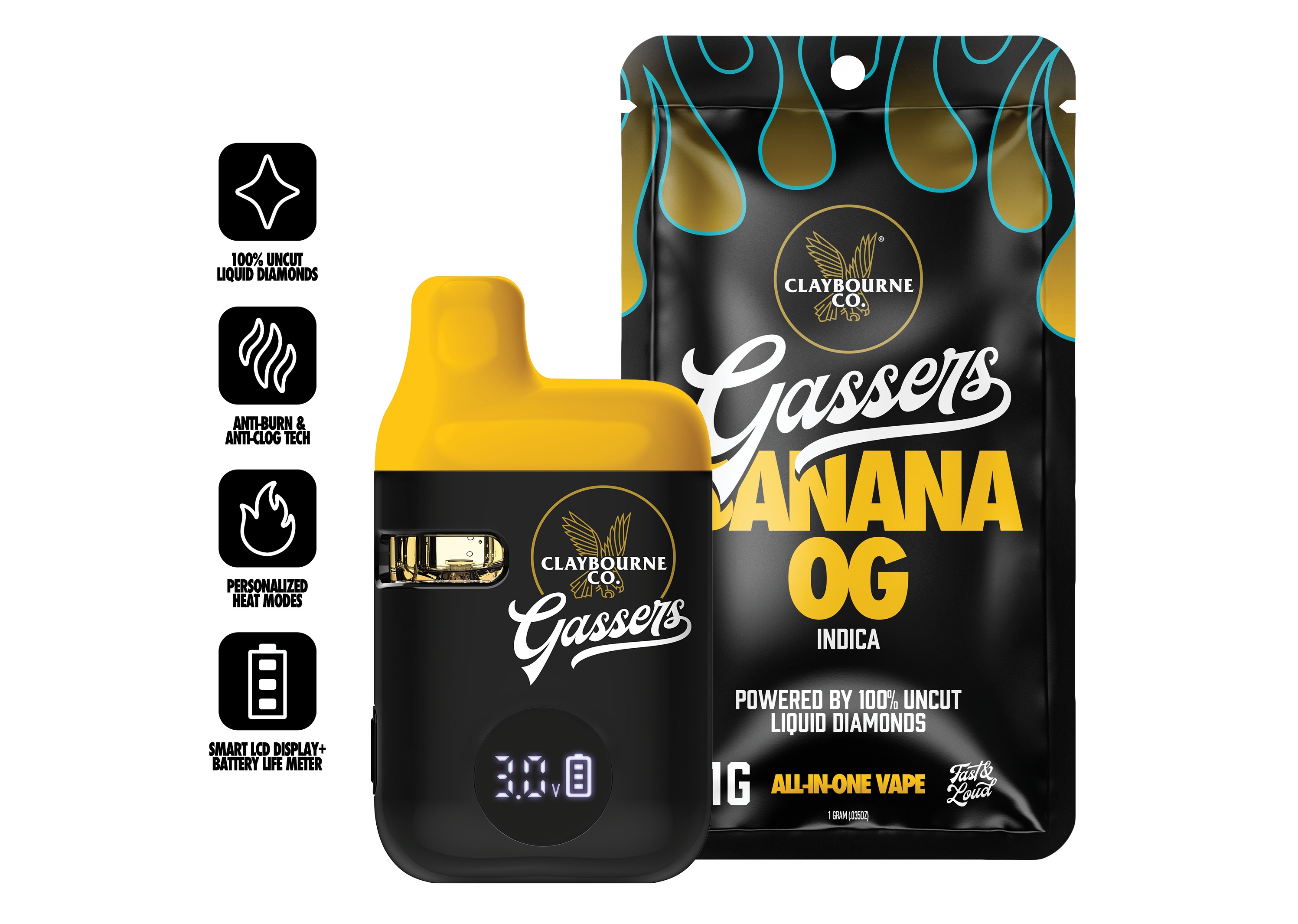 Banana OG | Gassers Liquid Diamond AIO | 1g