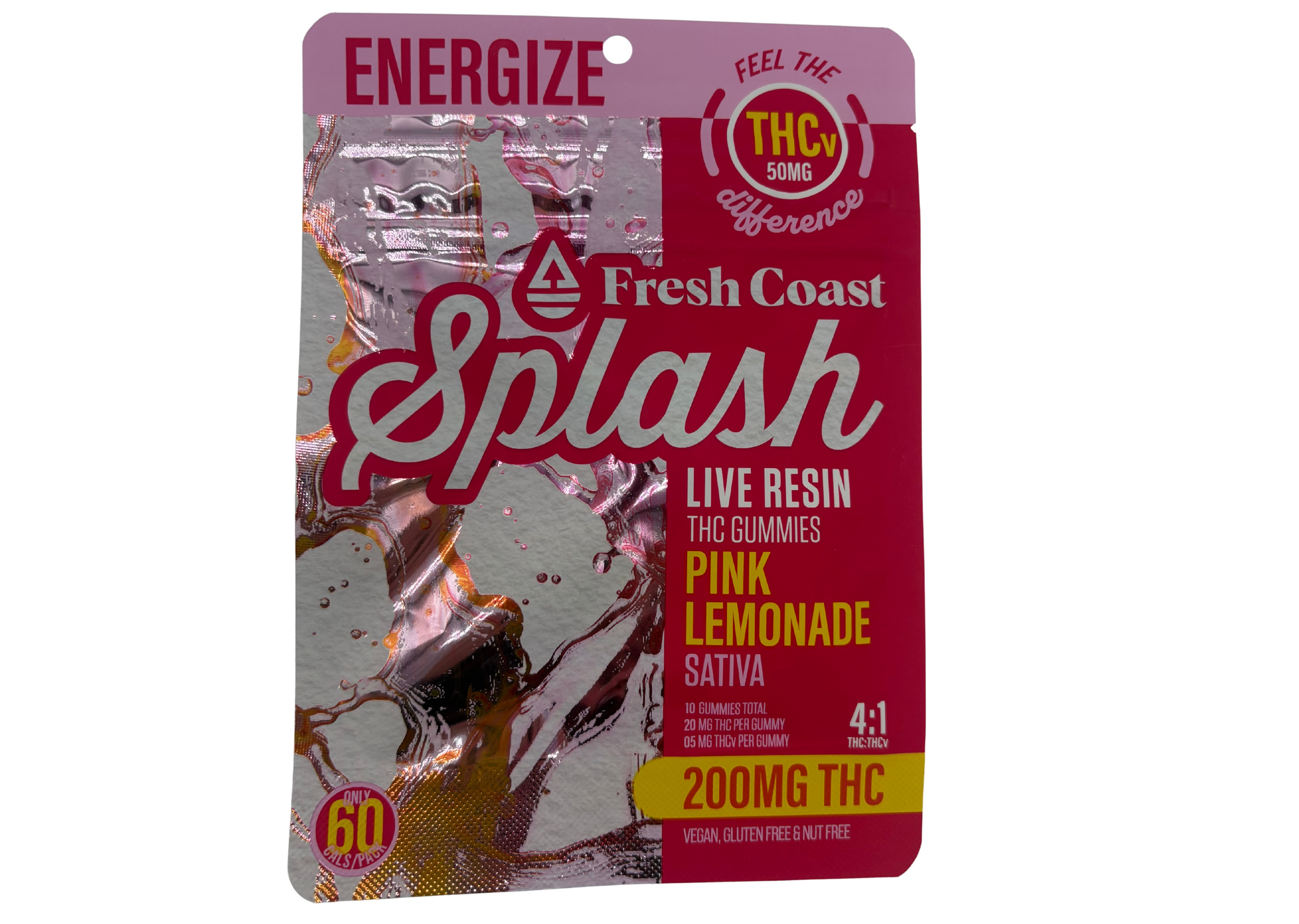 Splash | Pink Lemonade THCv 4:1 200mg