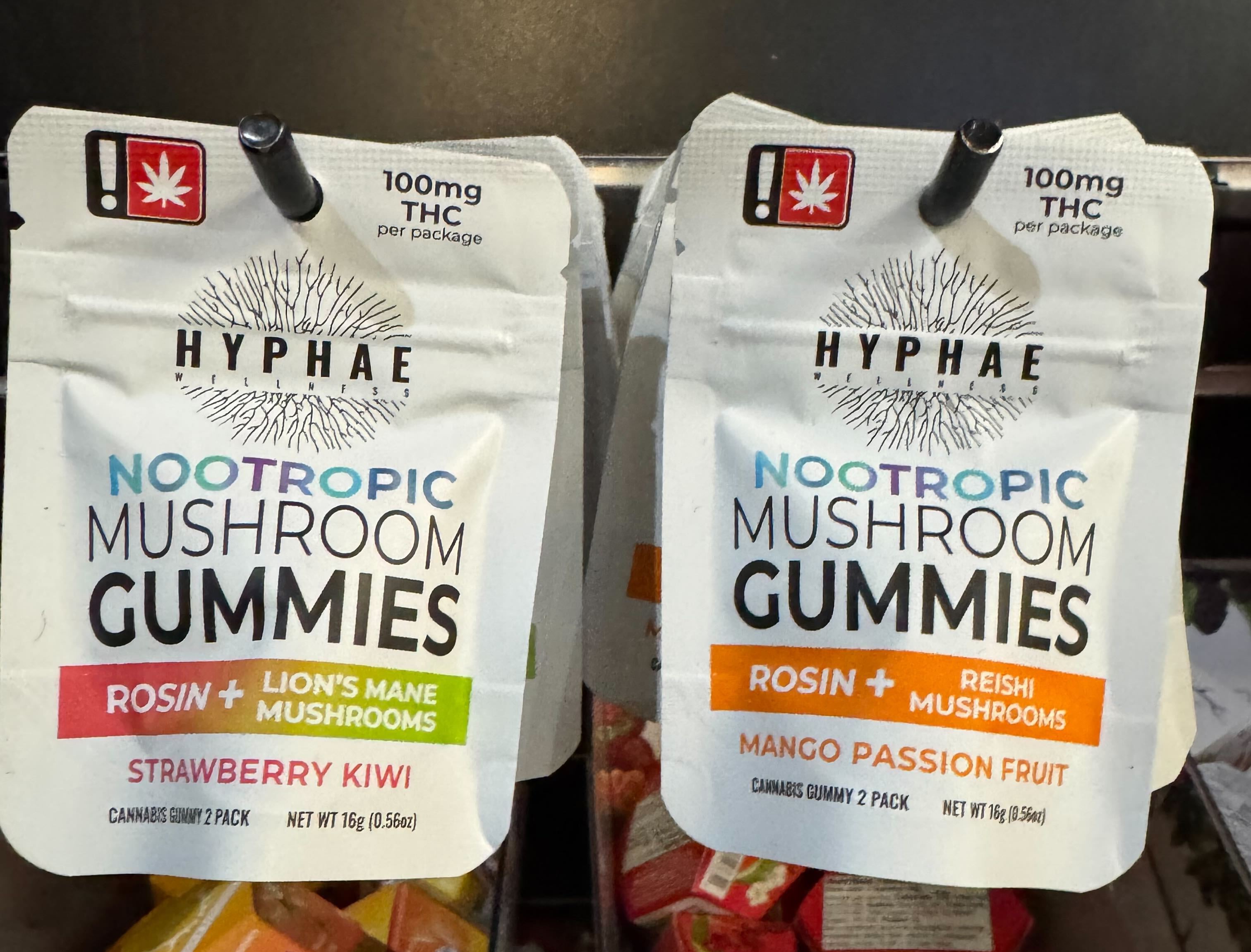 Nootropic Hash Rosin Gummies | Strawberry Kiwi w/ Lion's Mane