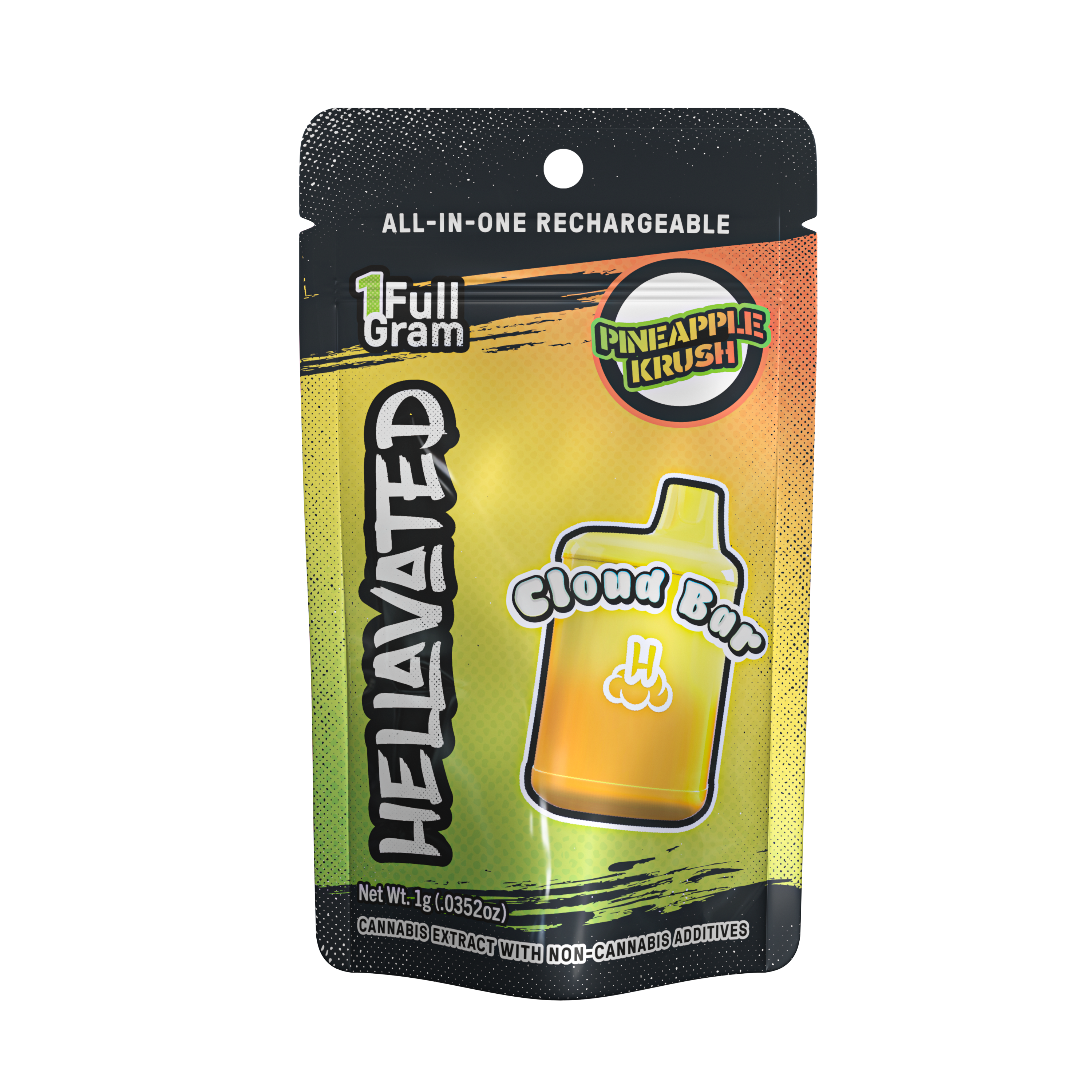 Pineapple Krush Cloud Bar Rechargeable Disposable | 1g