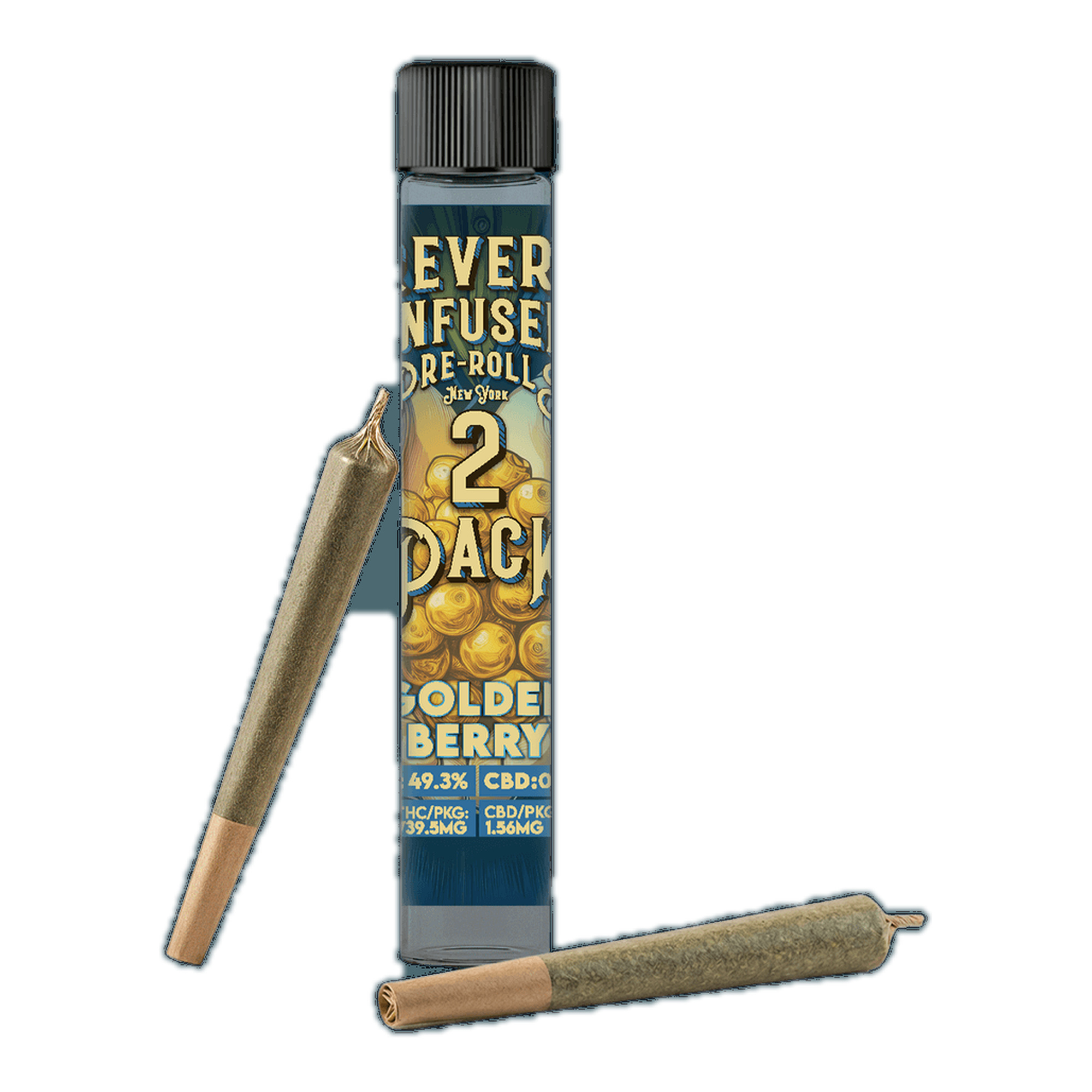 REVERT | Golden Berry | Distillate Infused Ground Pre-rolls | Hybrid | 0.75g x 2pk