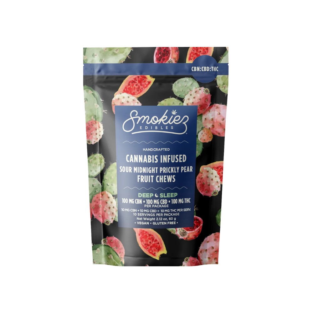 Smokiez - Prickly Pear 1:1:1 THC:CBD:CBN (i) - Fruit Chews - 100mg