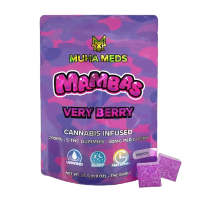 Muha Meds - 200MG Gummies - Very Berry