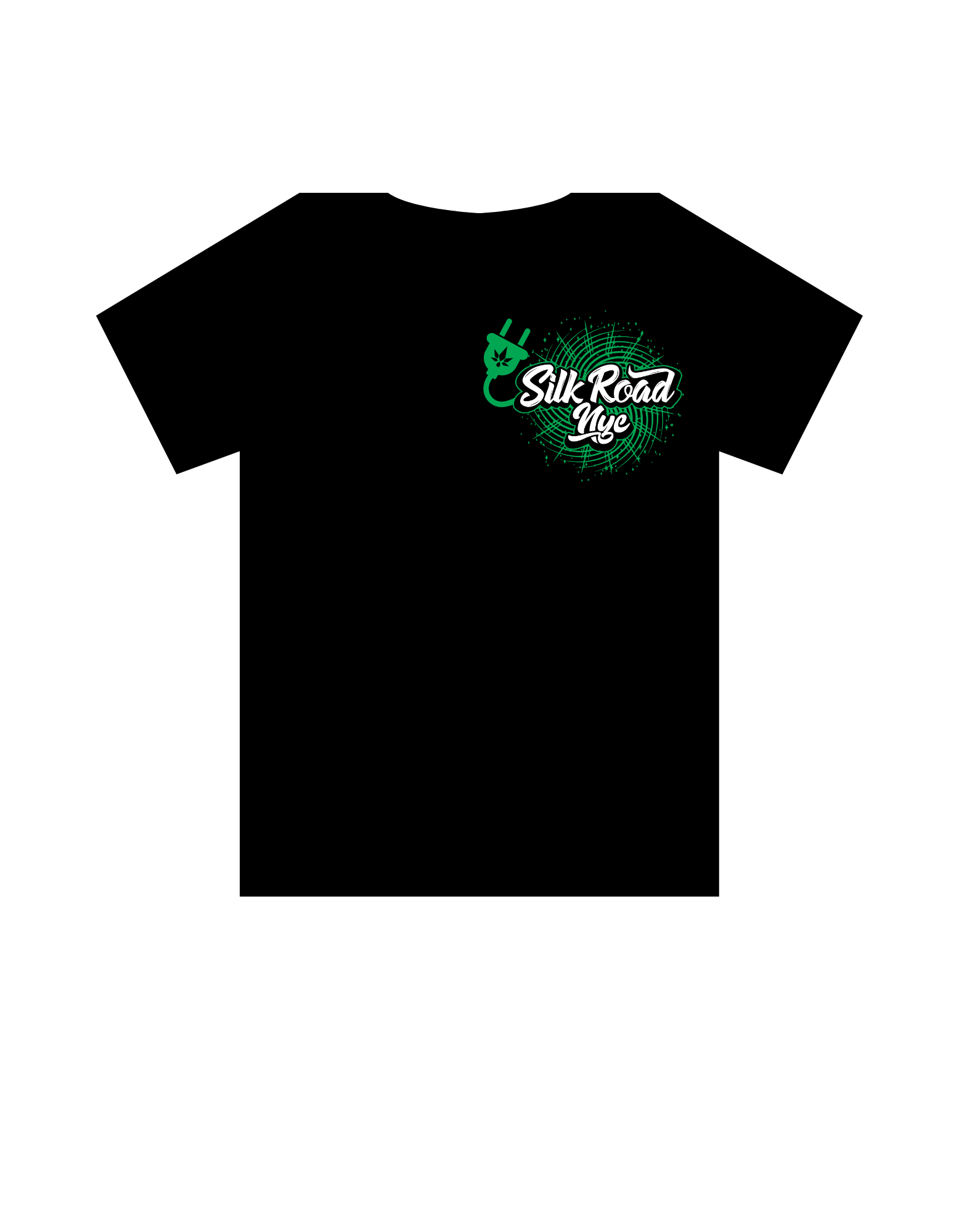 Nyc Green Plug Web Logo Black L