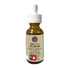 Flavored Tincture | French Vanilla | 1:1:1 THC:CBD:CBN | 1000mg | 1fl oz