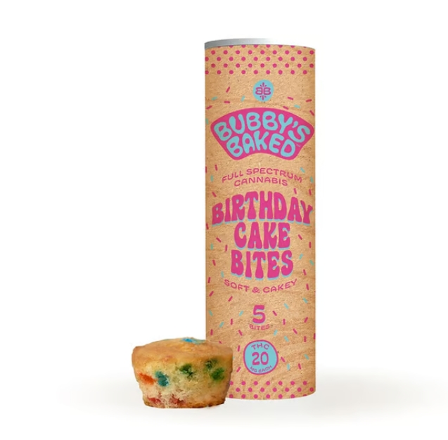 BUBBY'S BAKED Birthday Cake Bites 100mg: 5pc