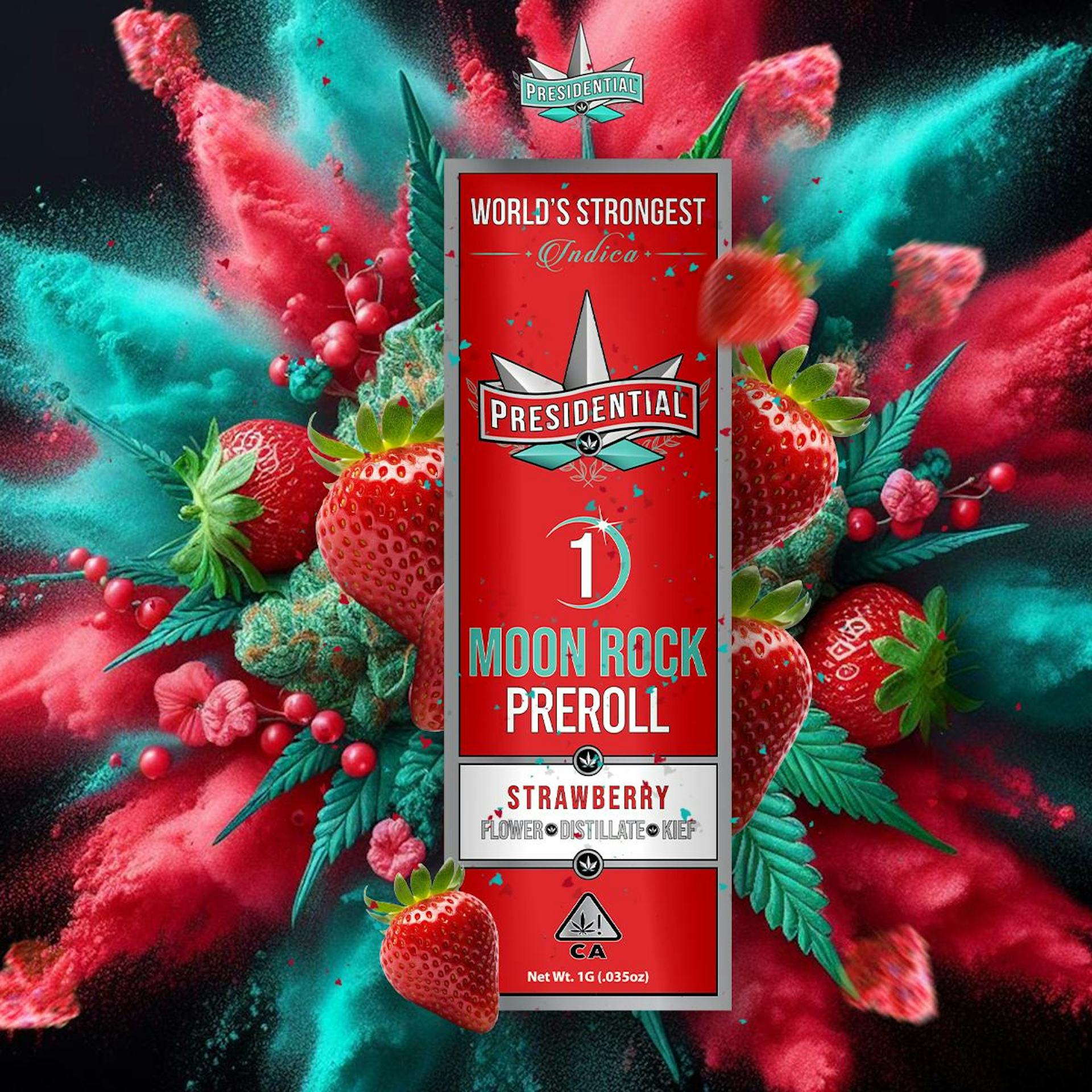 PRESIDENTIAL | STRAWBERRY | INFUSED BLUNT | 1.5G