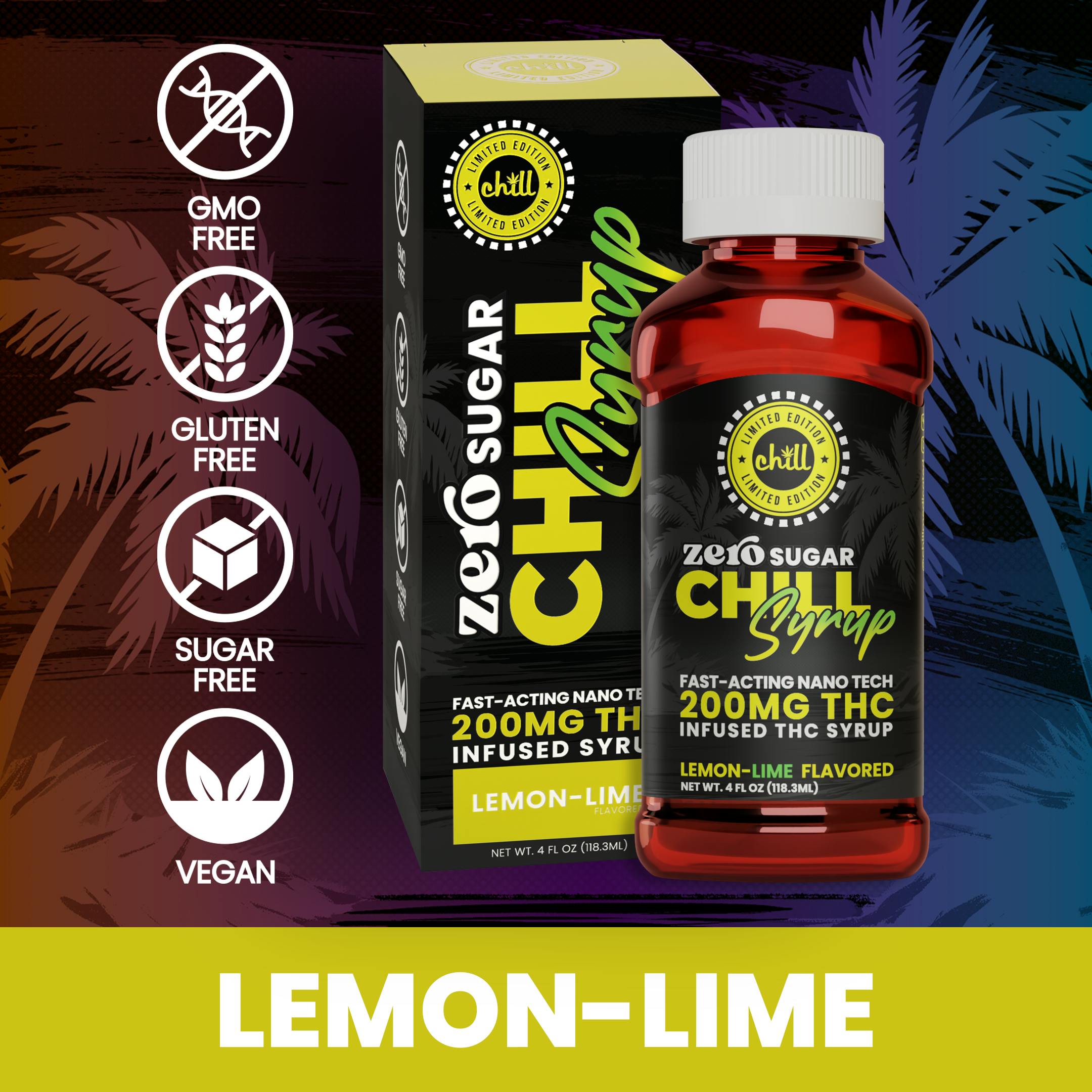 Lemon Lime Syrup 200MG