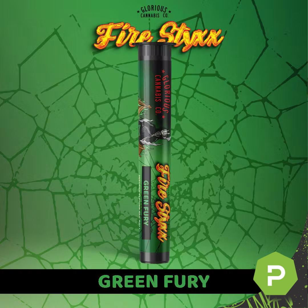 Glorious | 1g THCA Infused Fire Styxx Pre-Roll | Green Fury
