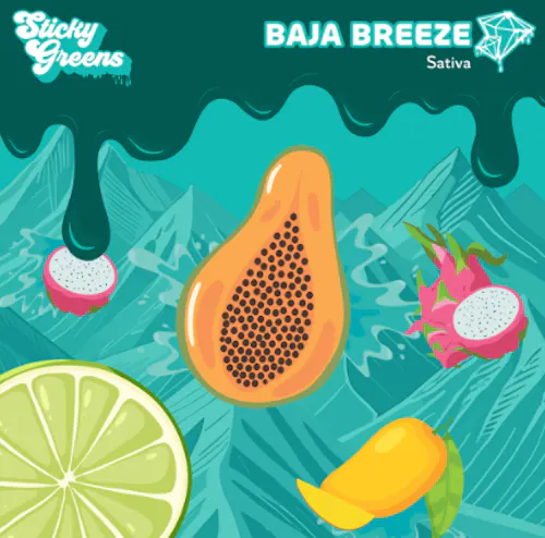 Sticky Greens - Baja Breeze - 1g - Disposable Vape