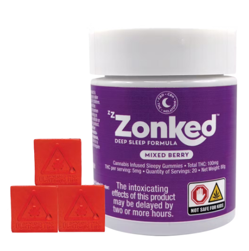 Zzzonked - Mixed Berry - 1:1:1 Sleepy Edibles - 100mg/20Pk