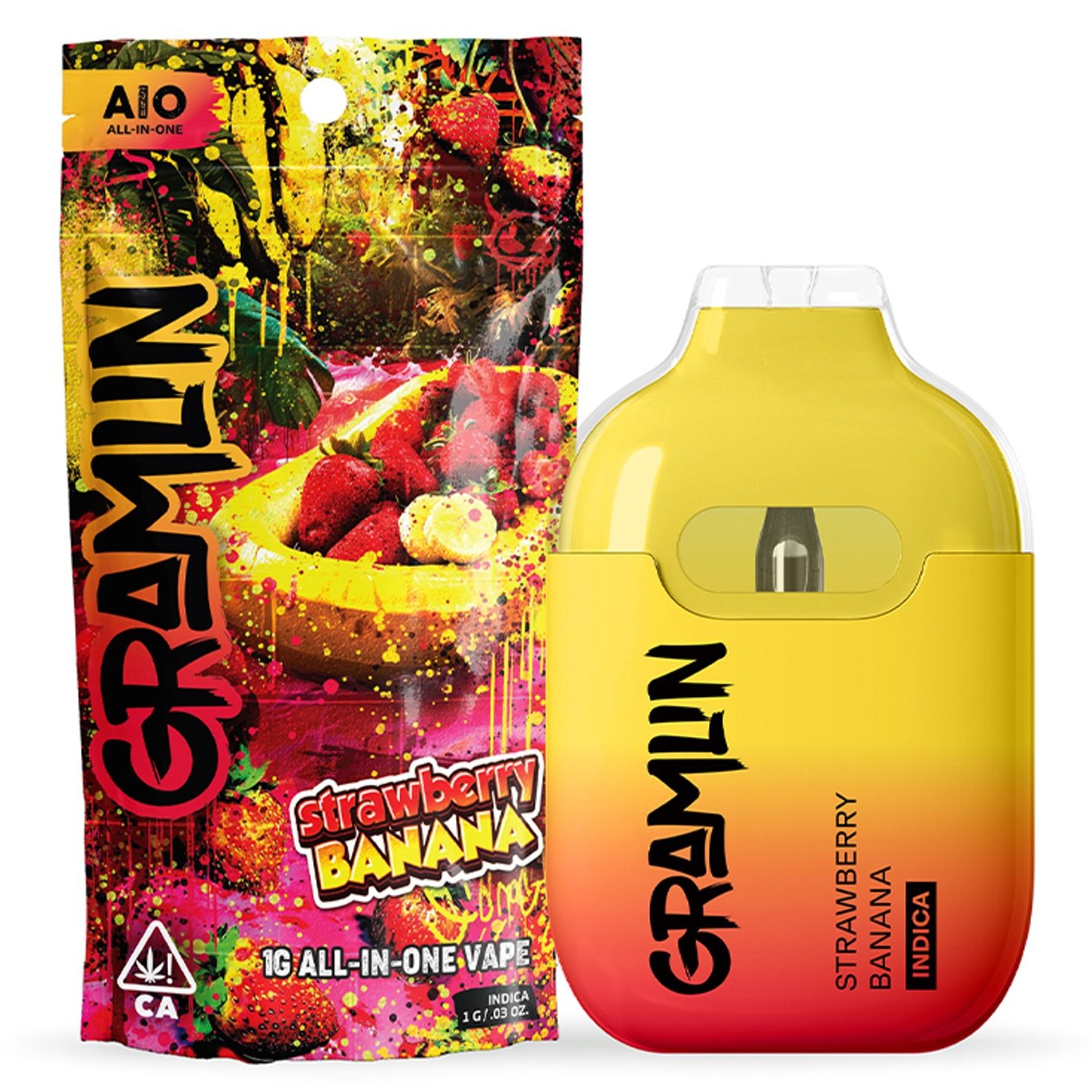 Strawberry Banana 1g AIO Gramlin