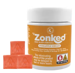 Zzzonked - Pineapple Dream - 1:1:1  Sleepy Edibles - 100mg/20Pk