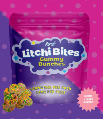 Litchi Bites Gummies 10pk ( H ) 100mg