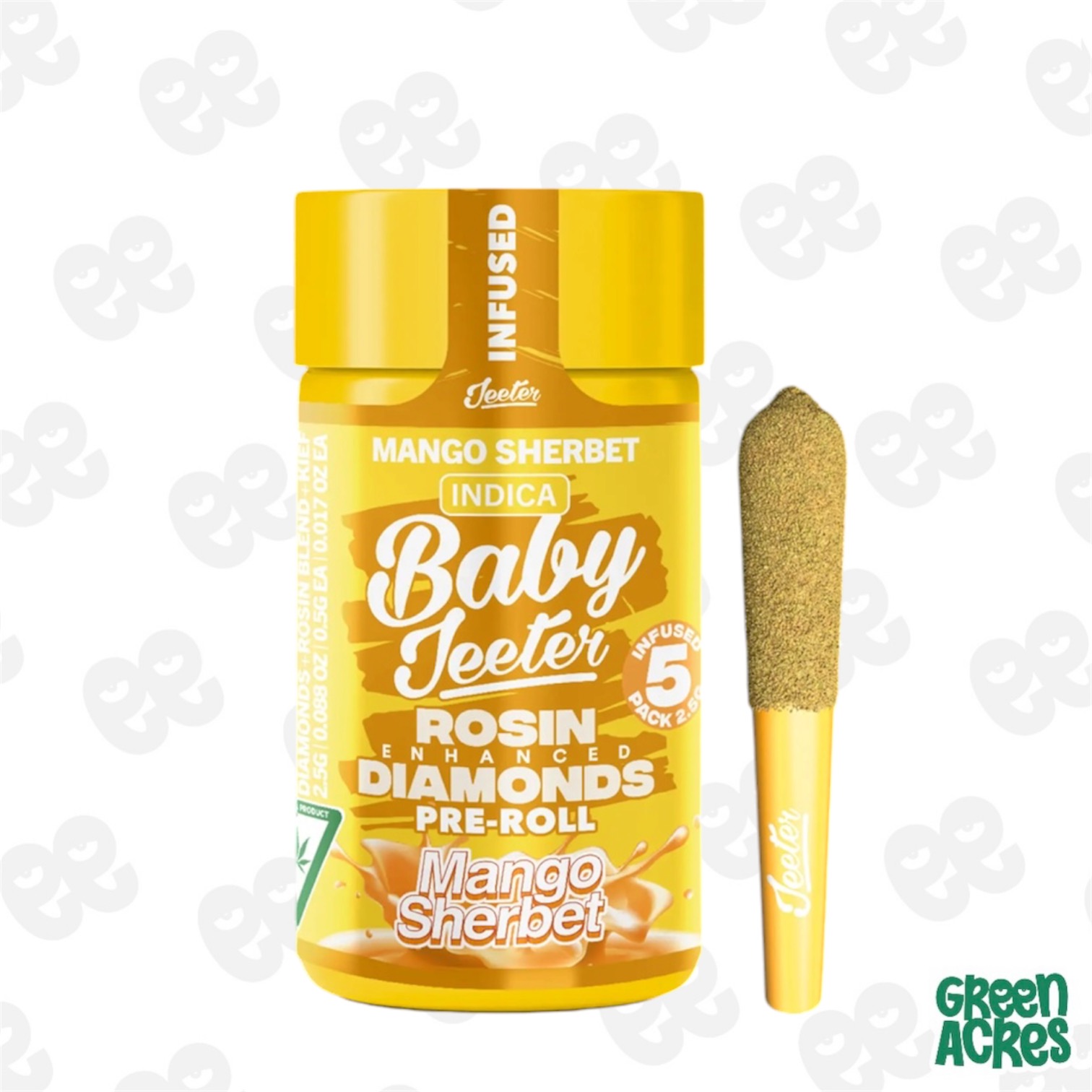 Mango Sherbet Baby Jeeter Infused Pre-Roll 5-pack | 2.5g