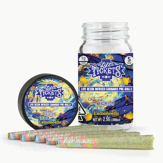 Lemoncello - 2.5g Live Resin Infused Preroll 5pk