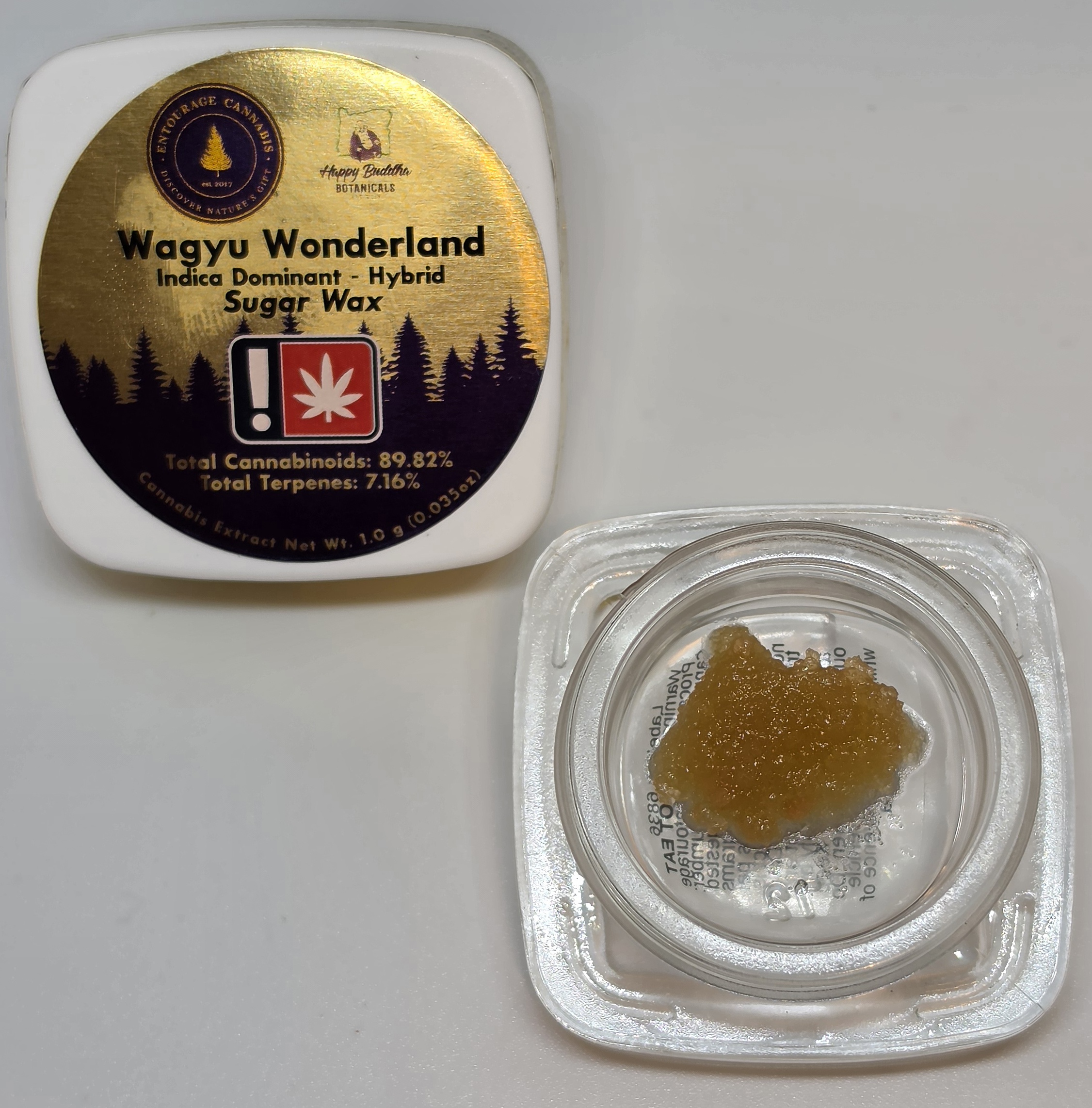 ENTOURAGE - EXTRACT - SUGAR WAX- 1G - INDICA - WAGYU WONDERLAND