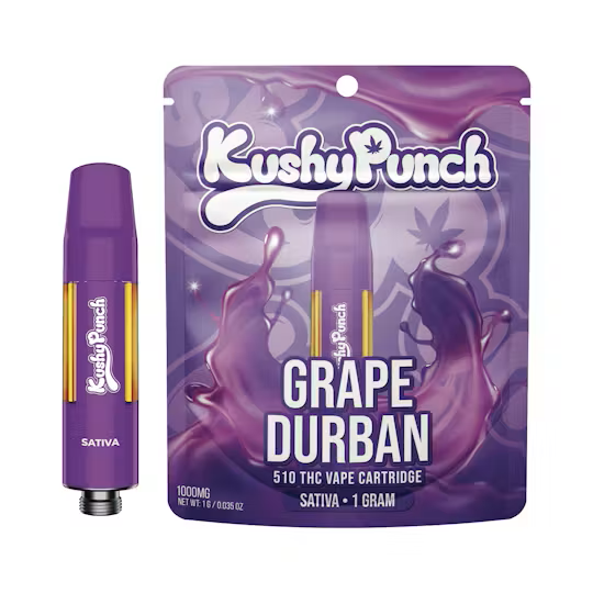 Kushy Punch | 1g 510 Cartridge | Grape Durban