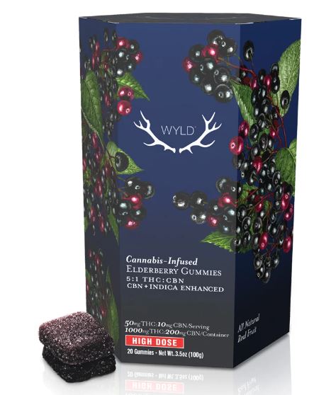Elderberry Gummy - THC/ 200mg CBN - 20 PC
