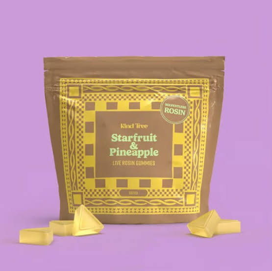 100mg - 10pk Live Rosin Edibles - Starfruit & Pineapple - Kind Tree - REC