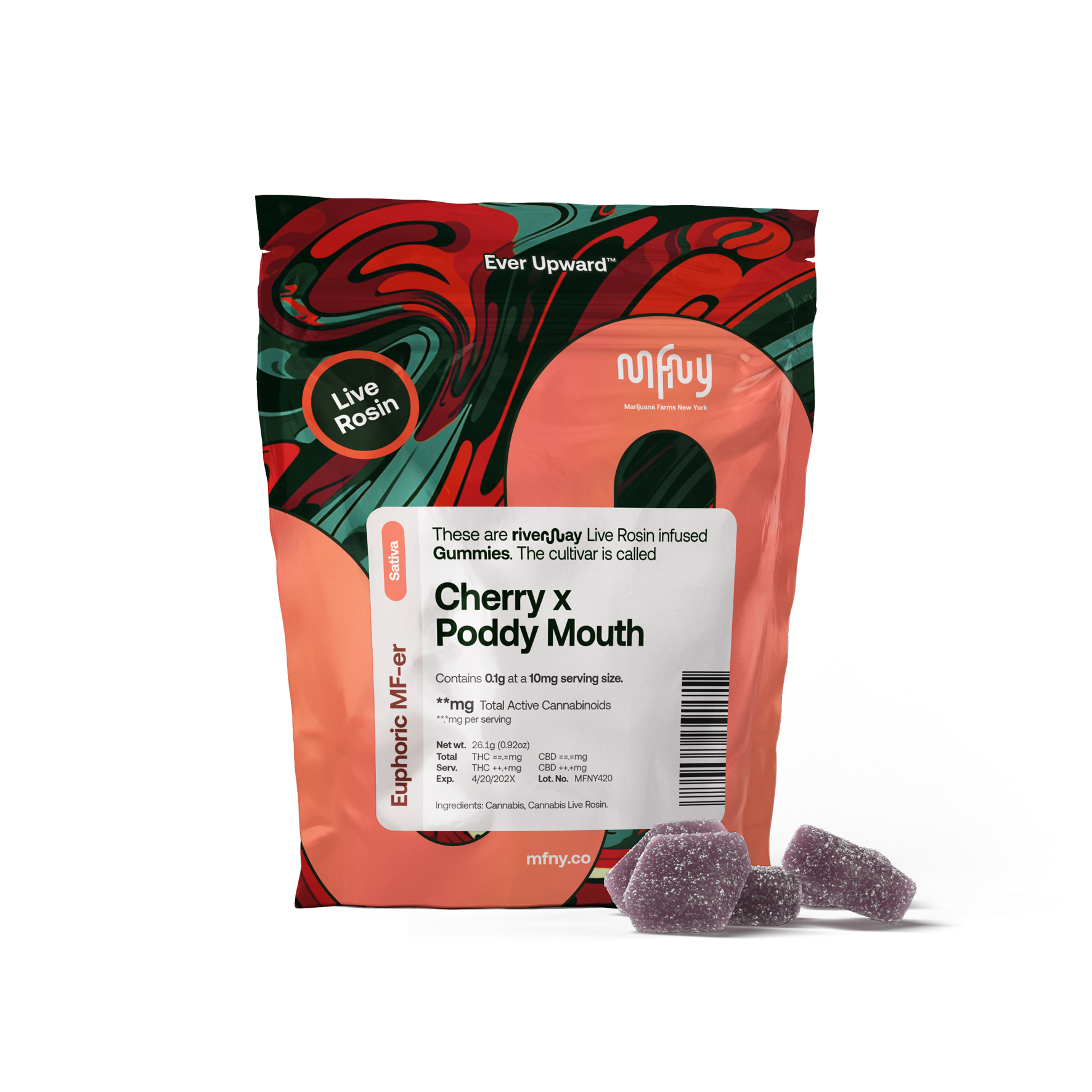 Poddy Mouth Live Rosin Gummies