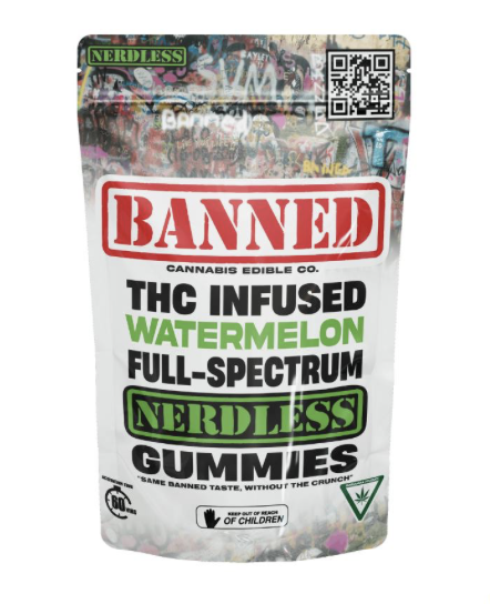 BANNED | WATERMELON | NERDLESS GUMMY | 200MG