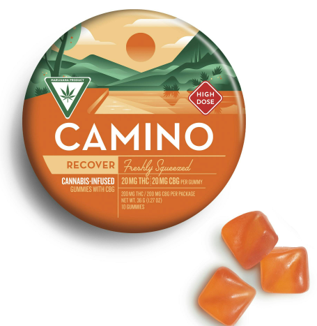 Camino - Freshly Squeezed 1:2 THC/CBG - 200mg Gummies