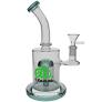 Glass Bent Neck Perk Waterpipe 8