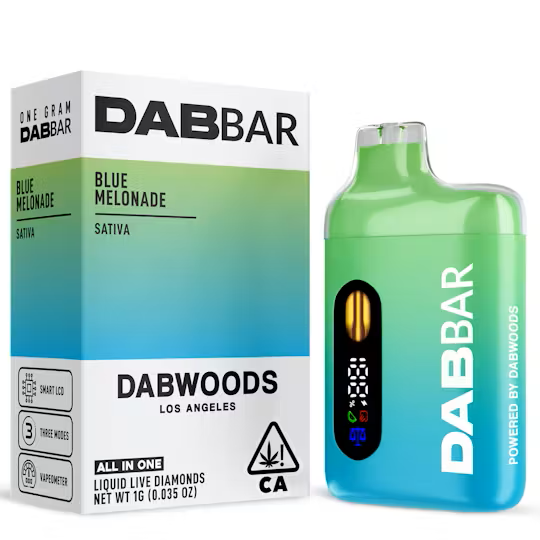 Dabwoods - Blue Melonade - Disposable Cart 1G Liquid Diamonds Sativa