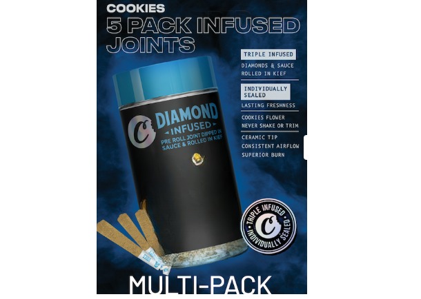Cookies - Triple Scoop Kief Coated Infused Preroll 5pk - 2.5g