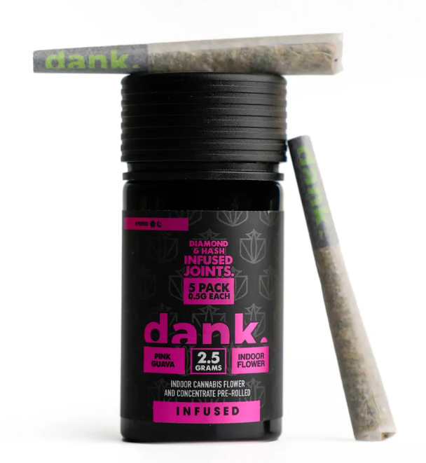 Dank | Pink Guava | Infused Preroll 5 Pack