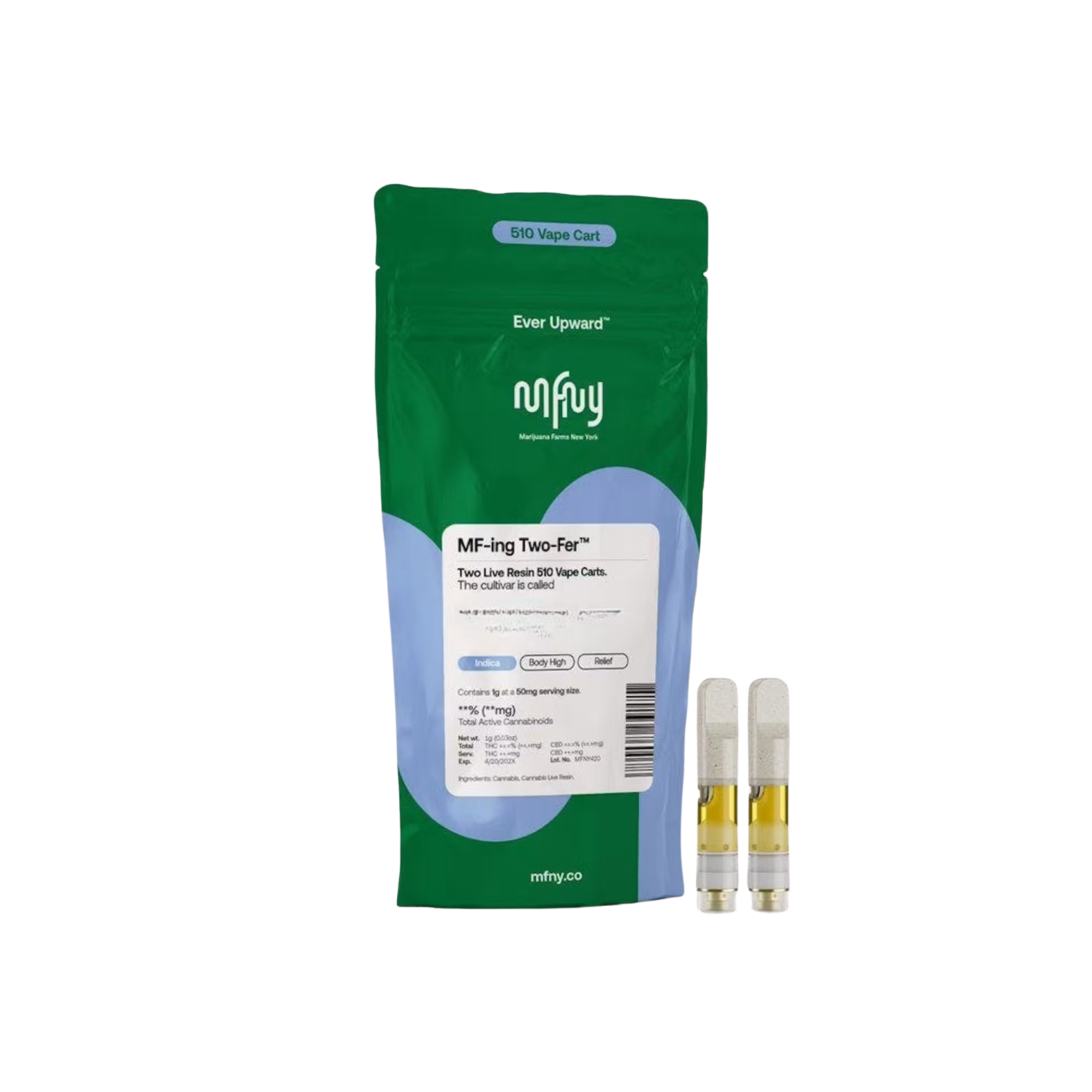 MFNY - Oishii Live Resin Cartridge 2pk - 1g
