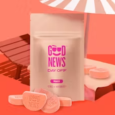 DAY OFF Peach CBD:THC (1:1) (S) - Gummies (100mg) - Good News