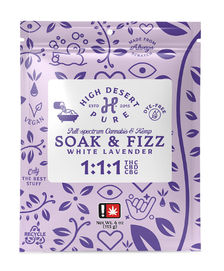 Soak + Fizz | White Lavender | 1:1:1 (THC:CBD:CBG)