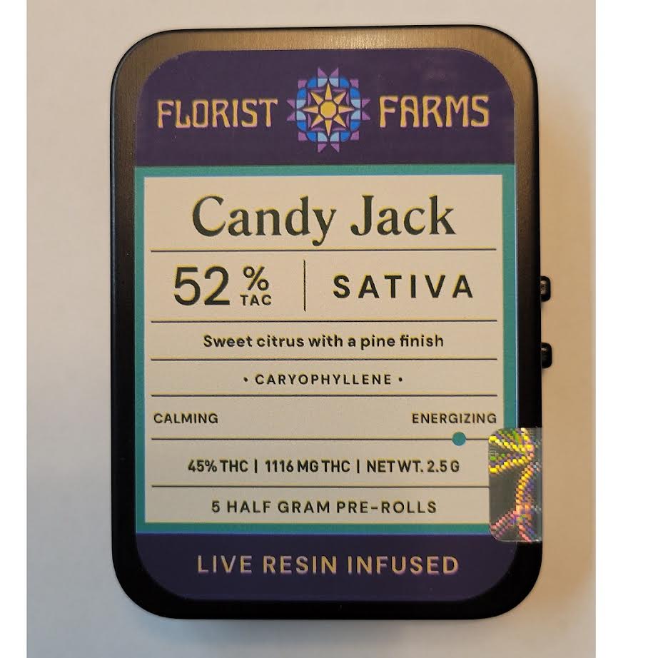Florist Farms - Candy Jack Infused Preroll 5pk - 2.5g