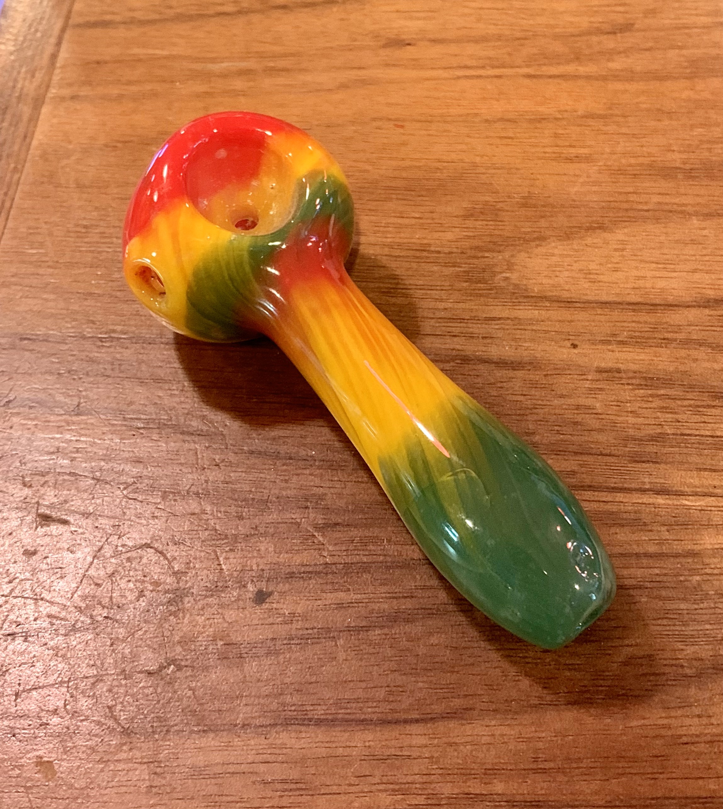 Glass 45 Rasta Art Marble