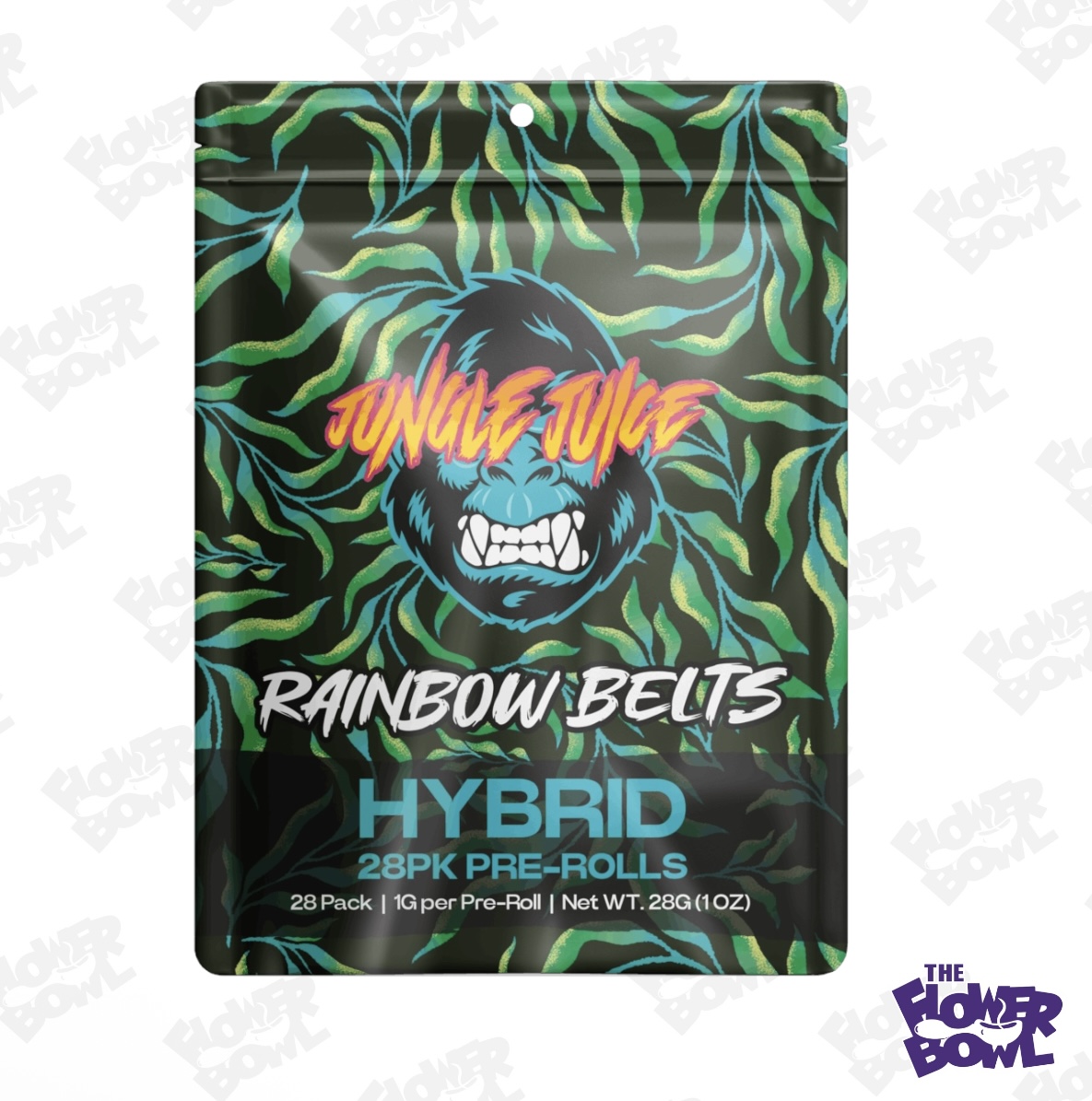 Jungle Juice: Rainbow Belts (H) 28-Pack 1G Prerolls