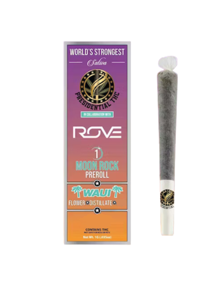 Presidential | Waui | Distillate Diamonds Infused Moon Rock Pre-Roll 1g