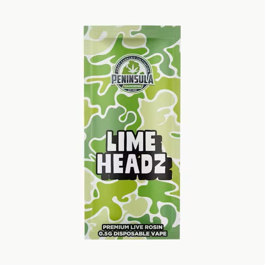 Peninsula Gardens Live Rosin Disposable | Lime Headz