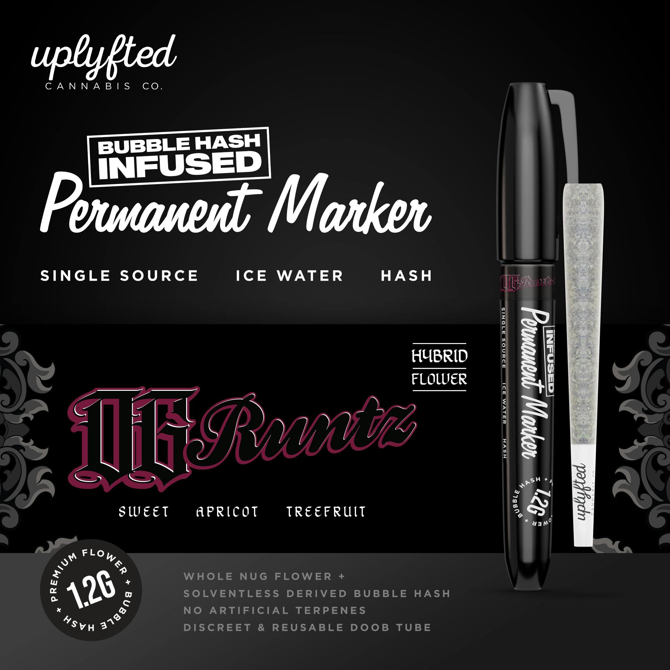 Permanent Marker x OG Runtz 1.2G Bubble Hash Infused PreRoll