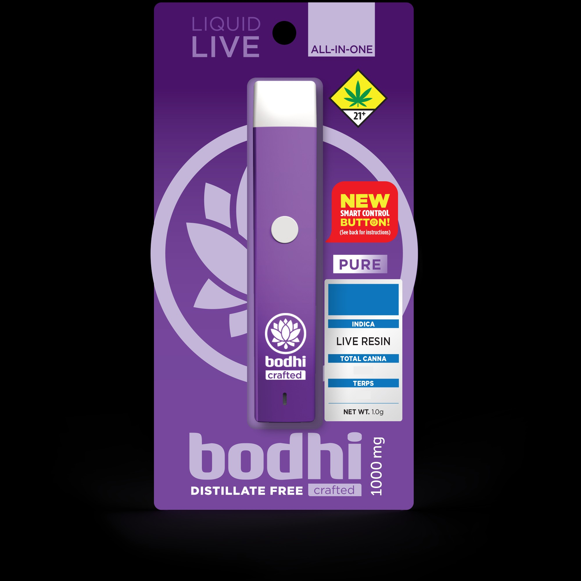 Bodhi High - VD- PURE Prana Pulse Lilac Diesel Live Resin 1g