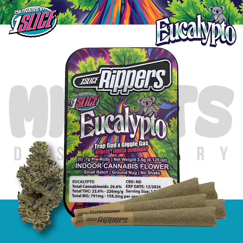 1SLICE | Eucalypto | Rippers Pre-Rolls 5pk | 3.5g