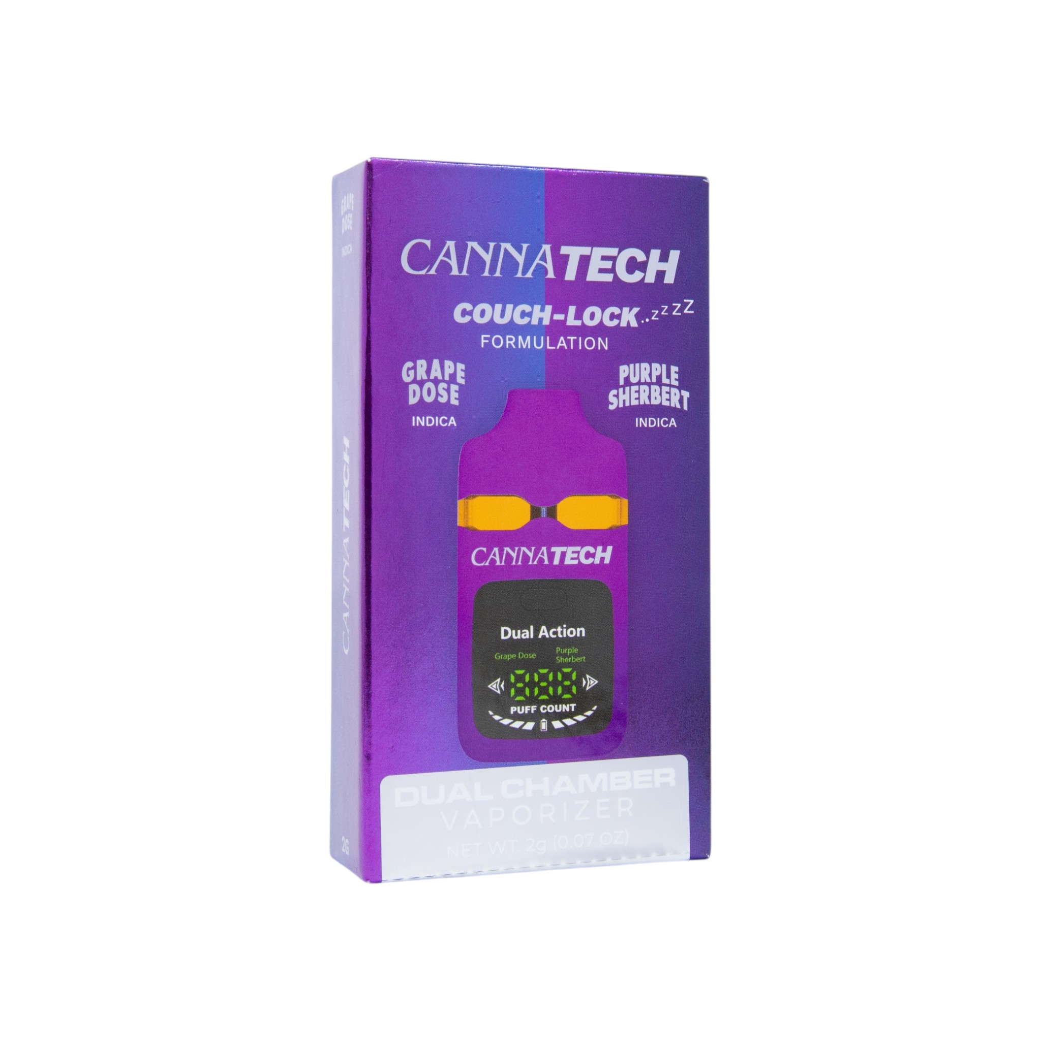 Cannatech Grape Dose x Purple Sherbert Dual Chamber Vape