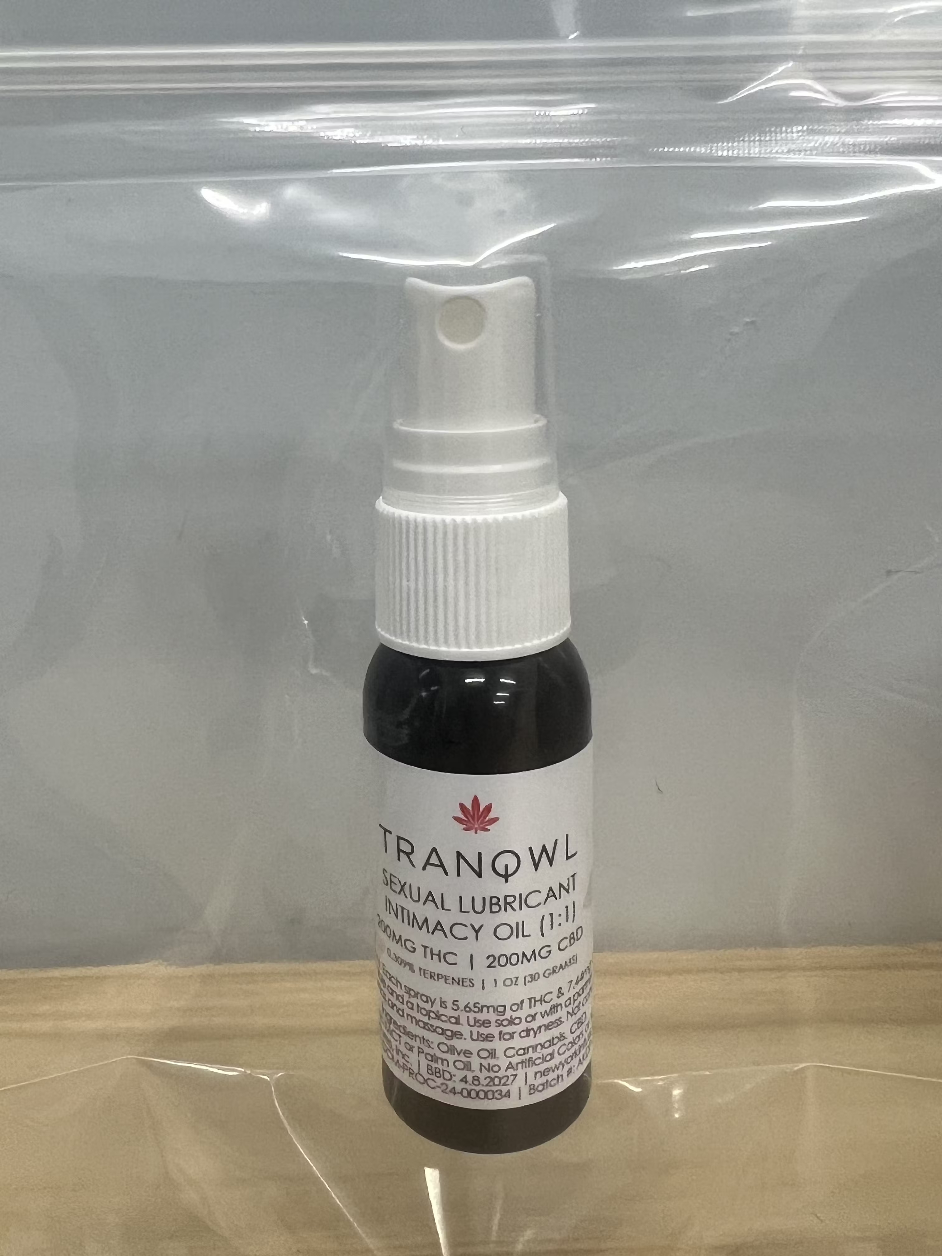 Topical | Edible Sexual Lubricant Intimacy Oil | 200mg THC : 200mg CBD