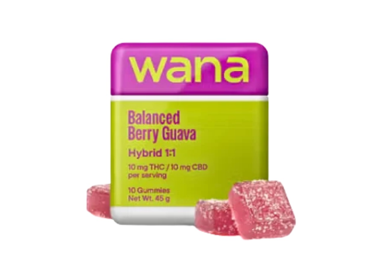 Wana - Classic - Balanced Berry Guava (H) (1:1) (CBD:THC) 100mg