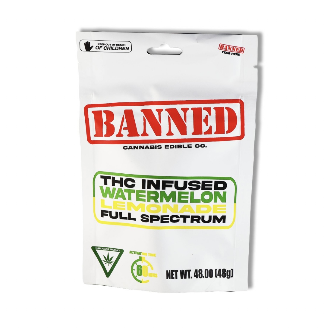 Banned: Watermelon Lemonade 200MG Gummies (4x50mg)