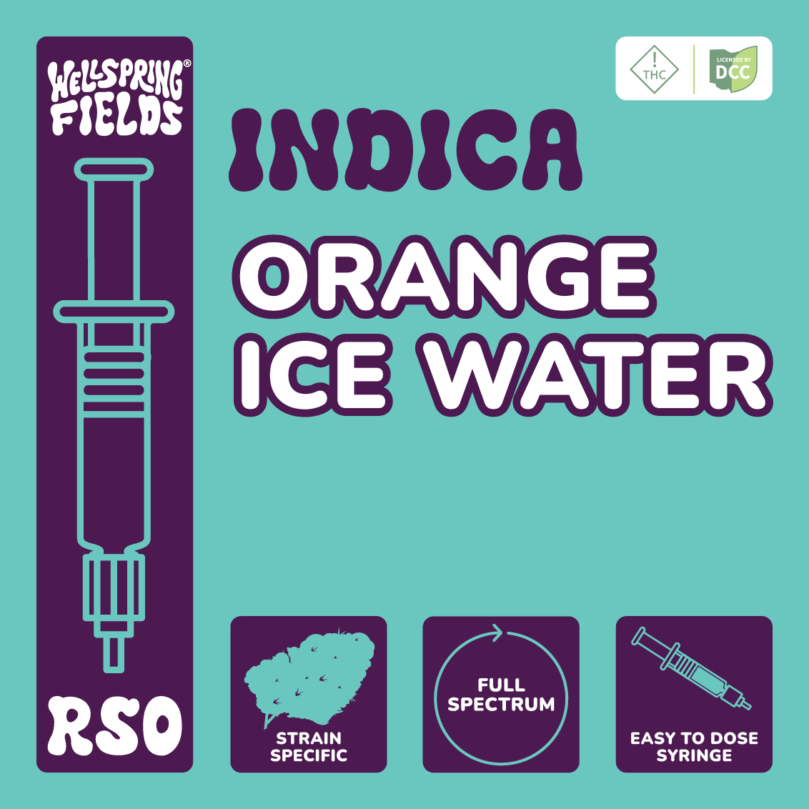 Orange Ice Water RSO Syringe