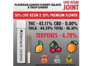 Element Live Resin Joint - Platinum Lemon Cherry Gelato x Trop Cherry